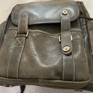 Claire Chase Sierra backpack in distressed brown!